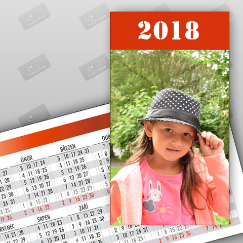 Kalendáříky 2018, rok nahoře (balíček 10 ks)