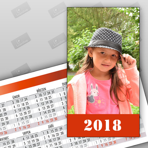 Kalendáříky 2018, rok dole (balíček 10 ks)