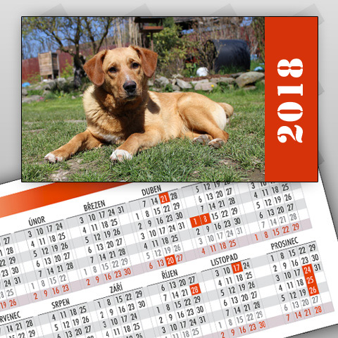 Kalendáříky 2018, rok vpravo (balíček 10 ks)