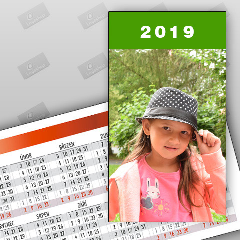 Kalendáříky 2019, rok nahoře (balíček 10 ks)
