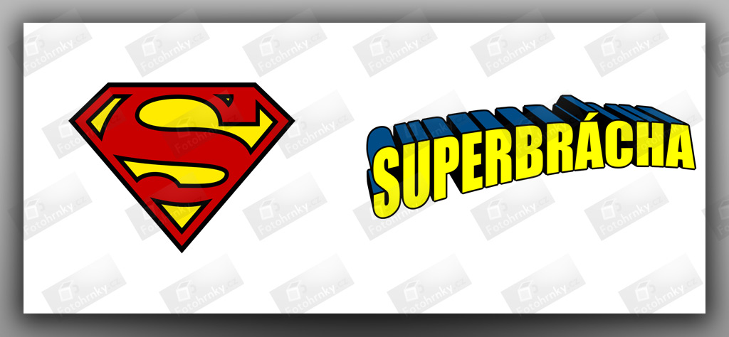 Logo Superman s textem Superbrácha