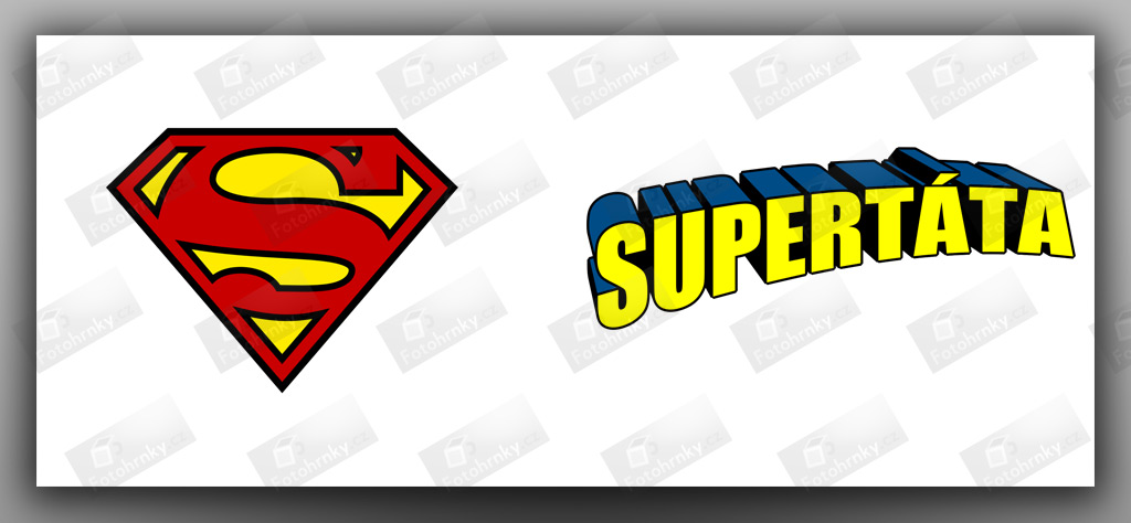 Logo Superman s textem Supertáta 1